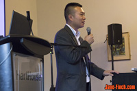 Paul Nguyen speaks at the 2015 Mindfest mental health and wellness fair hosted by the University of Toronto's Department of Psychiatry