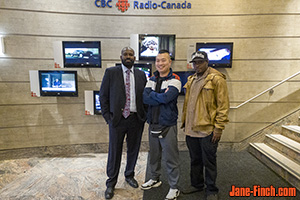 Mark Simms, Paul Nguyen and Chris Williams at CBC in Ottawa