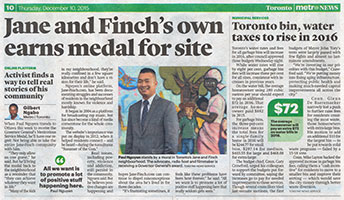 Paul Nguyen featured in Metro News Toronto