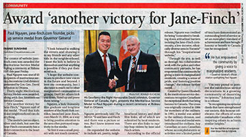 Paul Nguyen featured in The North York Mirror