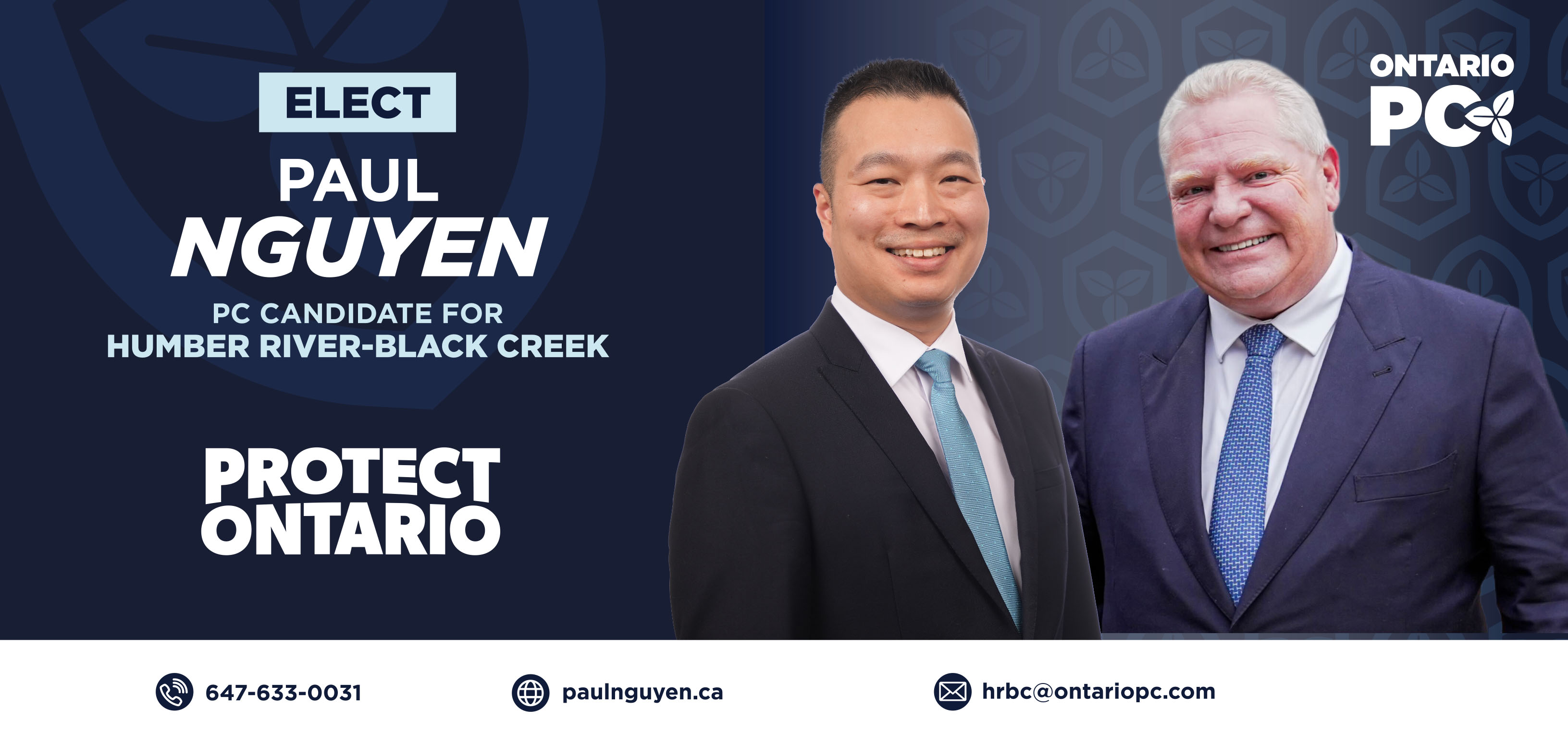 Paul Nguyen, Ontario PC Canddidate for Humber-River Black Creek and Ontario Premier Doug Ford