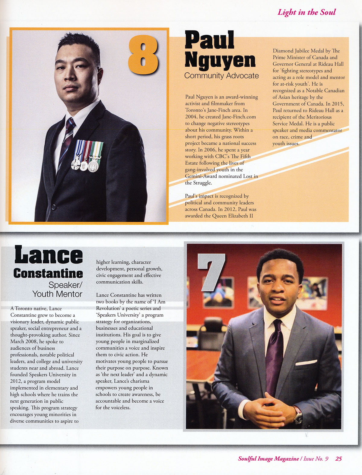 Paul Nguyen is featured in the men's edition of Soulful Image Magazine