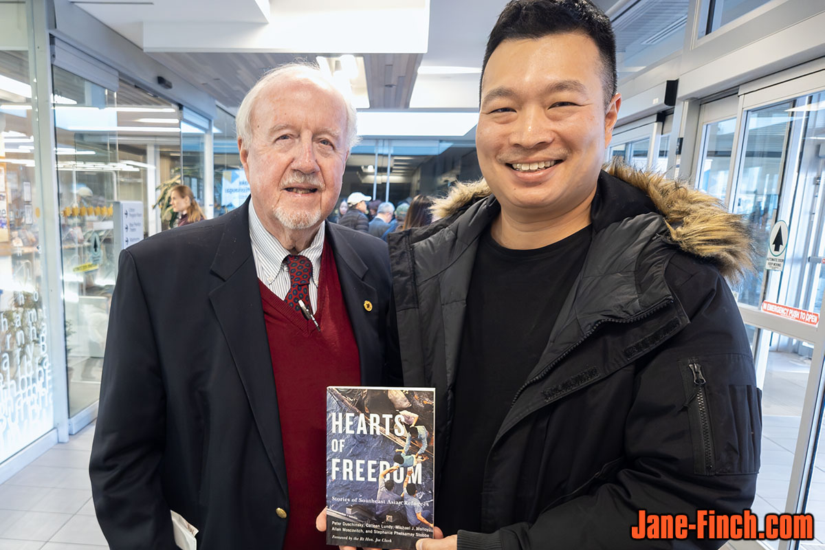 Mike Malloy with Paul Nguyen at the Hearts of Freedom Book Launch in Mississauga.