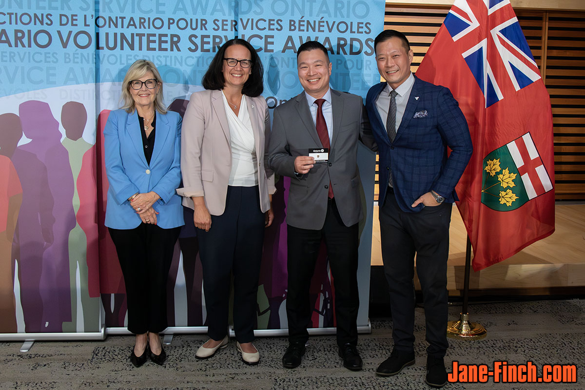 Paul Nguyen receives the 20 year Ontario Volunteer Service Award
